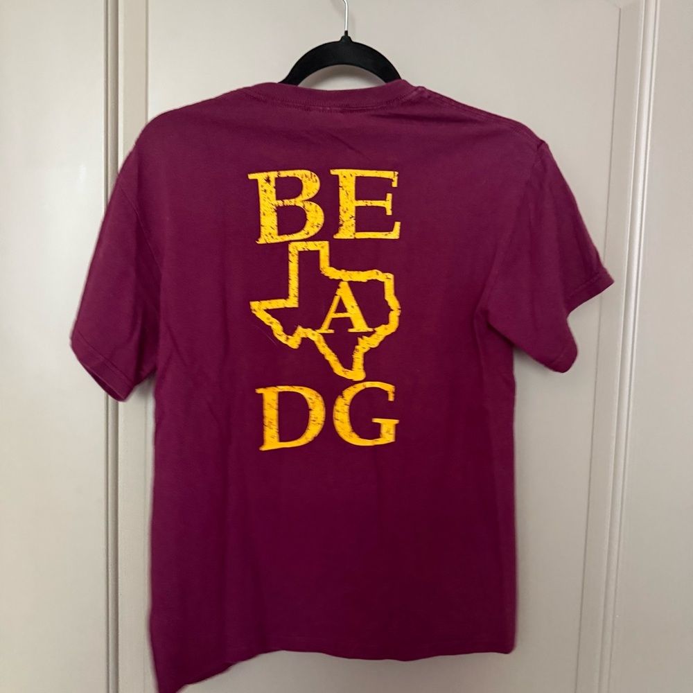 Delta Gamma Sorority Tee with shape of Texas graphic - size S